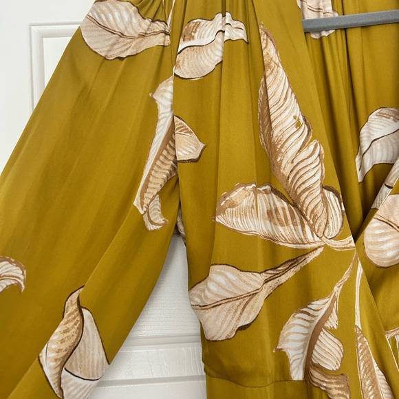 Banana Republic Leaf Print Wrap Dress - Picture 7 of 8